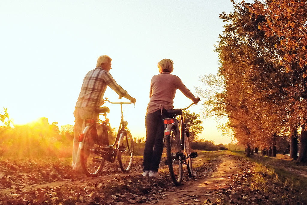 Seniors cycling