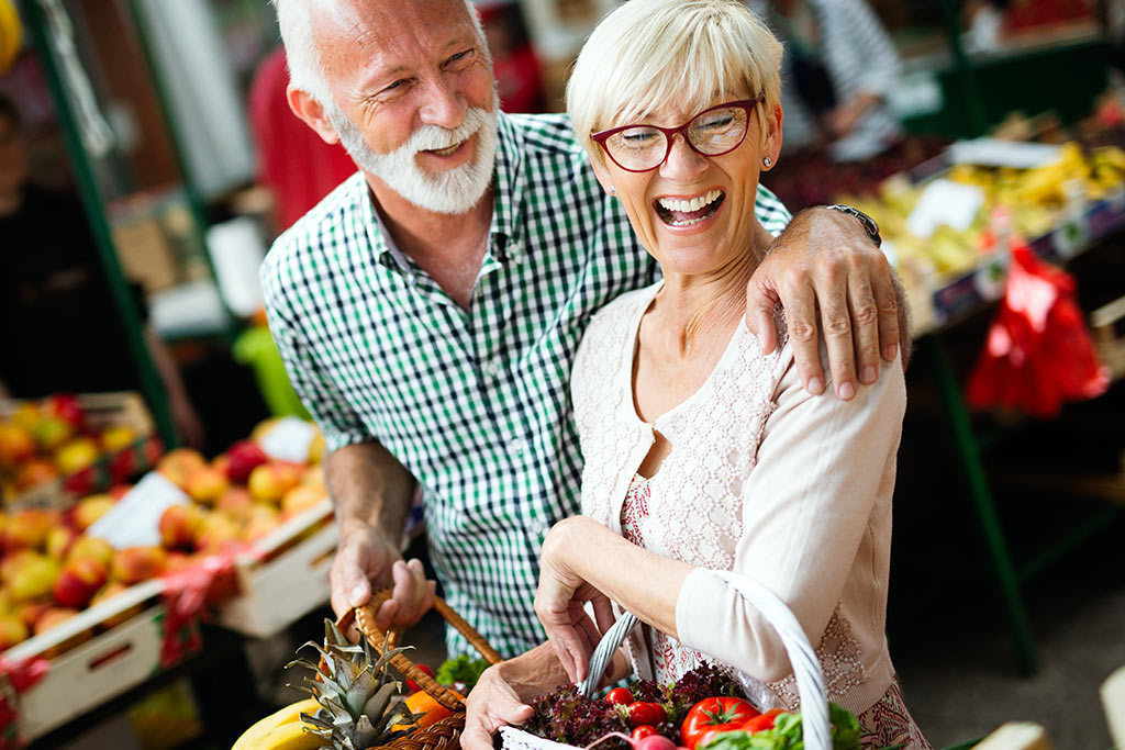 Seniors shopping
